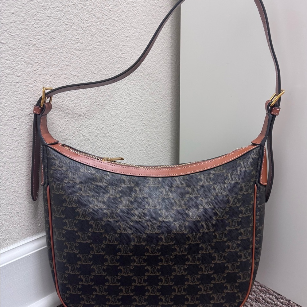 PRICED TO SELL Brown monogram macadam print Hobo Shoulder Bag